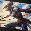Ultra PRO - Final Fantasy X Universes Beyond Kain Highwind Black Stitched Playmat for Magic: the Gathering | Card Game Playmat, Final Fantasy Collecti