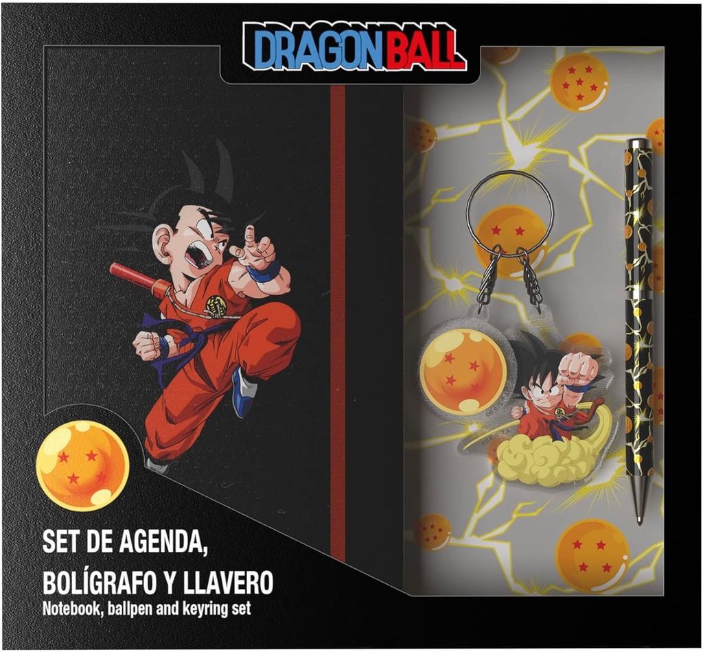 Set Diario, Boligrafo Y Llavero De Dragon Ball