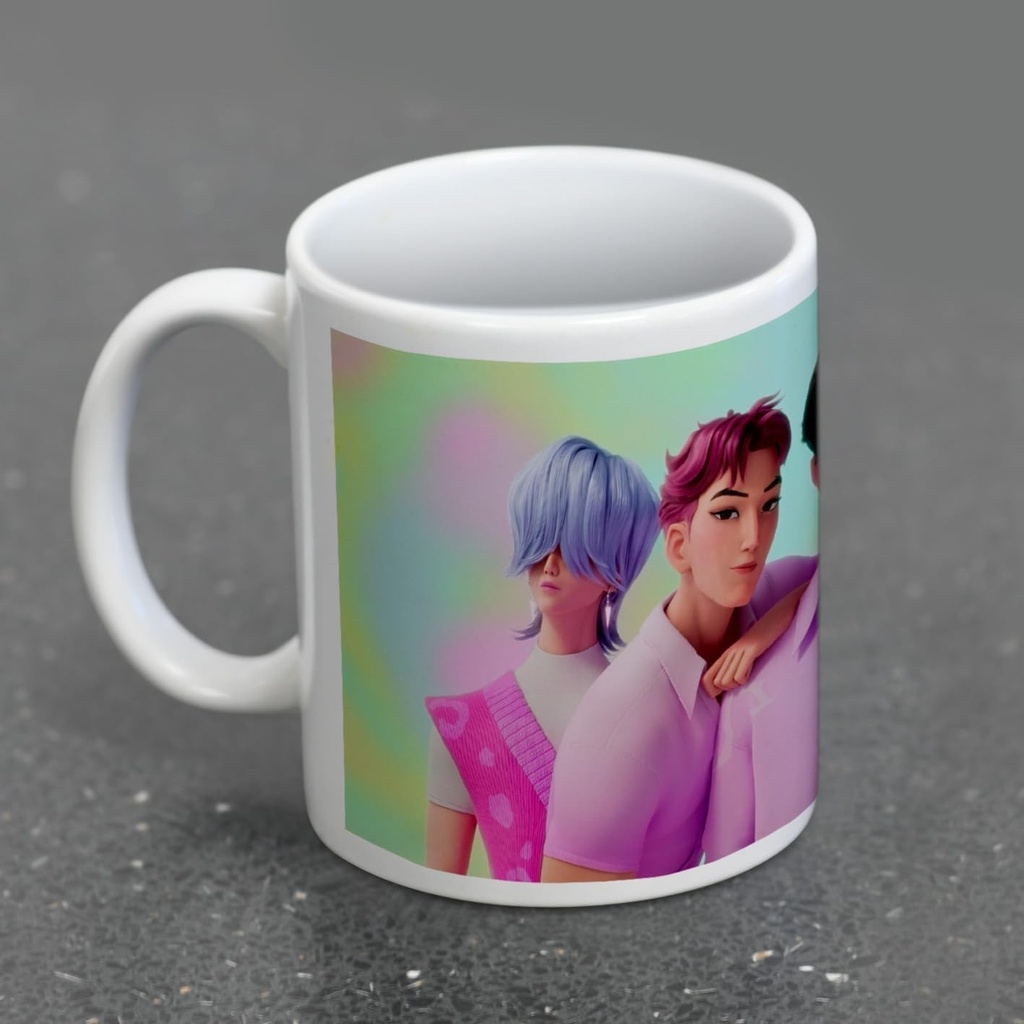 K-pop Demon Hunters (saja Boys) White Mug, Multi