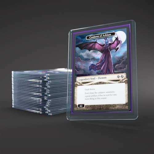 Premium Toploading Exoshields 35pt, Rigid & Durable Card Protectors, Holds Sleeved Cards, 25 Pack for Standard Size Cards, Perfect for Storage & Shipp