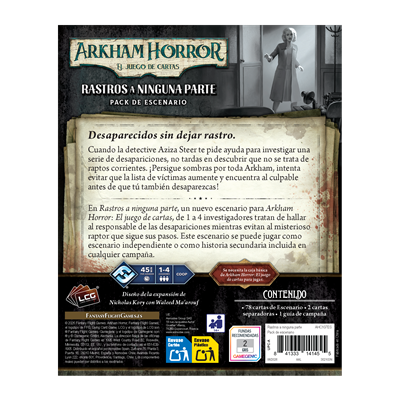 (PREVENTA) AH LCG: Rastros a ninguna parte pack de escenario imagen 2
