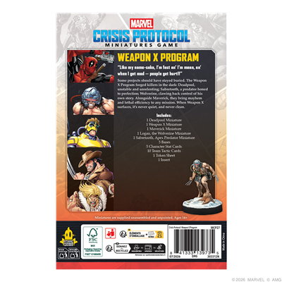(PREVENTA) MCP: Weapon X Affiliation Pack imagen 4