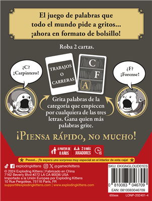 (PREVENTA) Bibliotecarios Gritones Grab & Game imagen 2