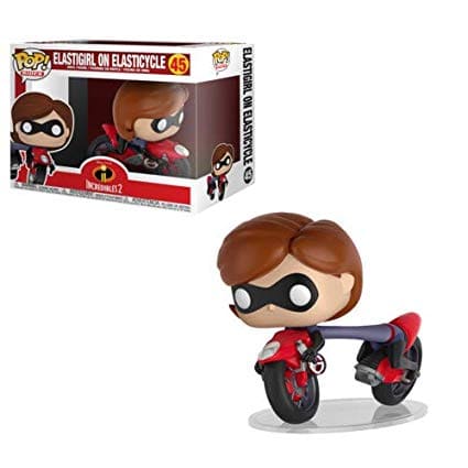 Funko Pop Disney Increibles II 45 Elasticgirl on Elasticycle (caja descolorida)