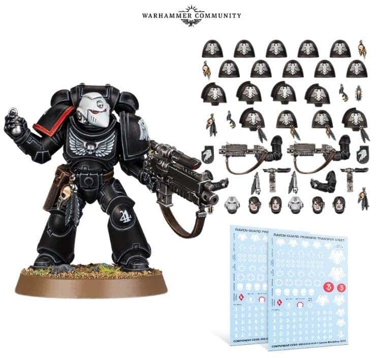 Raven Guard Primaris Upgrades y calcomanías