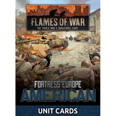 Flames of War: Fortress Europe American Unit Cards