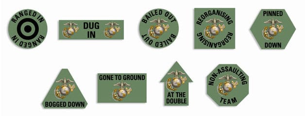 Flames of War: US Marines Tokens Set