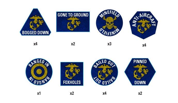 Team Yankee USMC Token Set