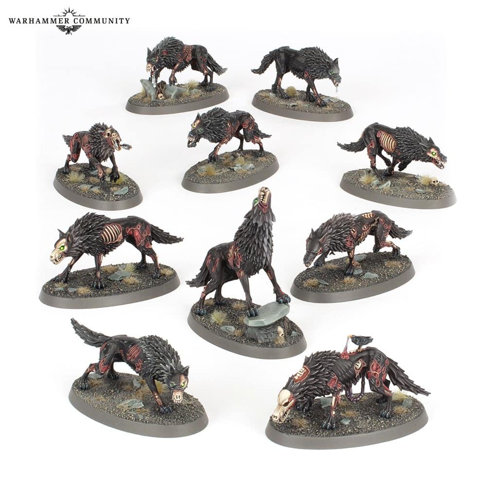 [91-45] Soulblight Gravelords: Dire Wolves