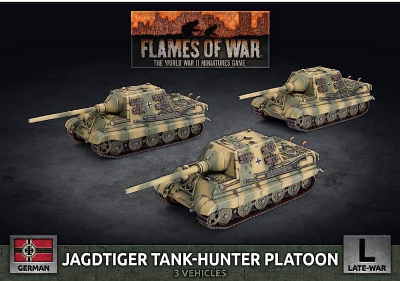 Jagdtiger (12.8cm) Tank-hunter Platoon (3x Plastic)