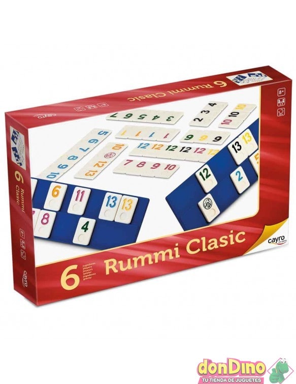 Juego rummi classic L rojo 6 jugadores