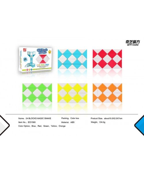 Cubo de Rubik Qiyi Snake 24 piezas verde