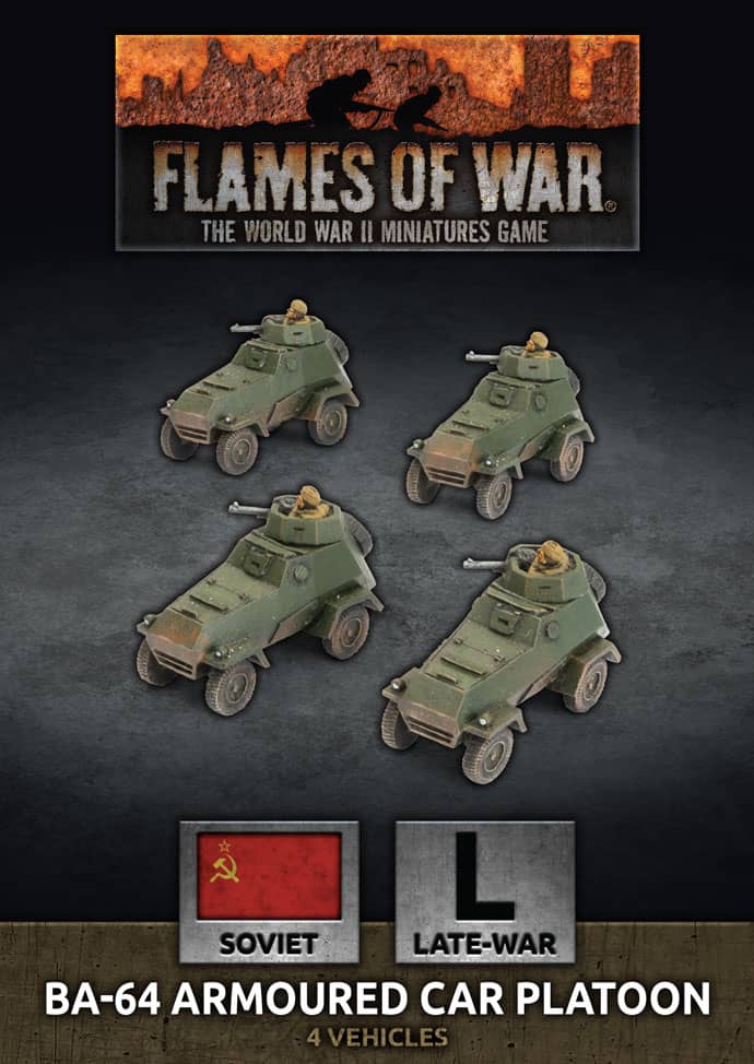 BA-64 Armoured Car Platoon (x4 Plastic)