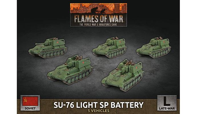 SU-76 Light SP Battery (x5 Plastic)