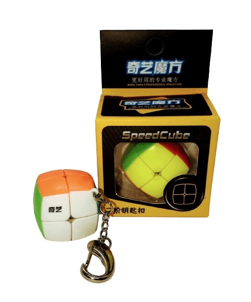 Cubo de Rubik QiYi LLavero 2x2 stickerless