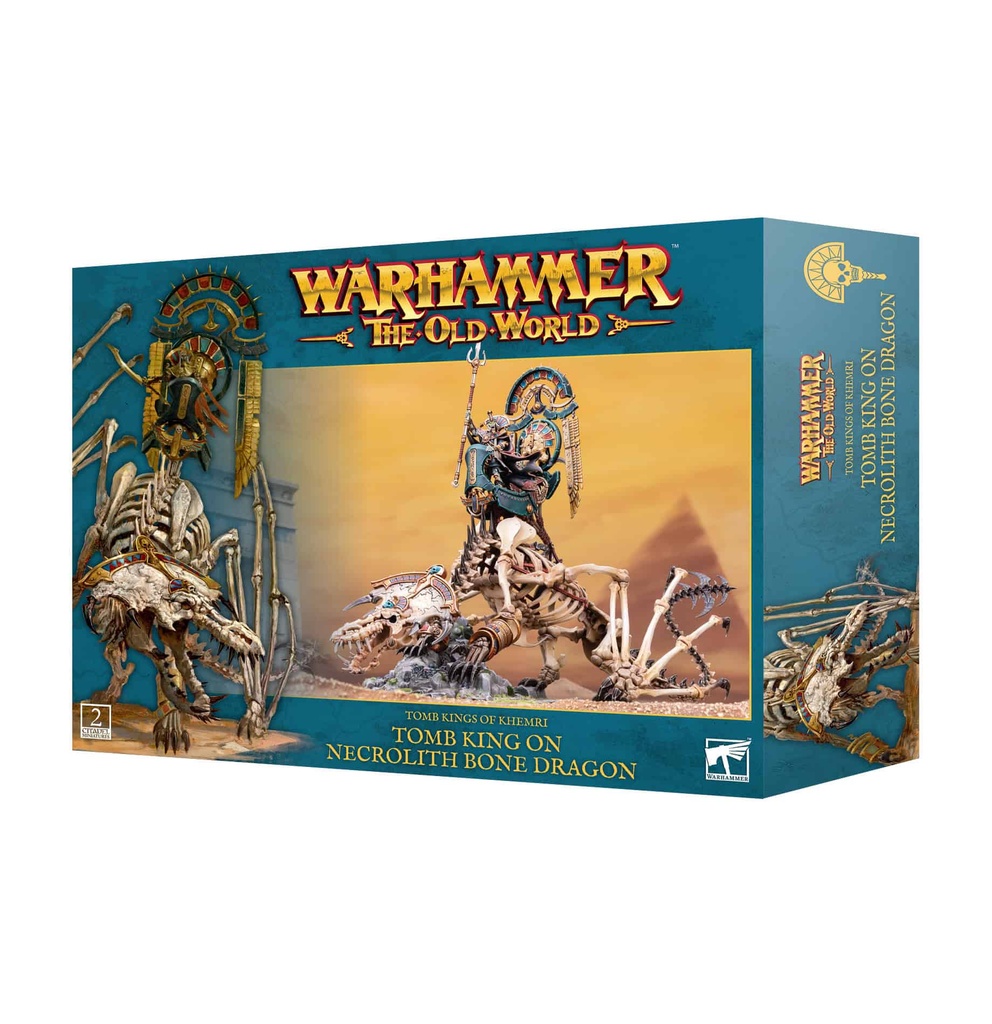 Khemri: Tomb King on Necrolith Bone Dragon