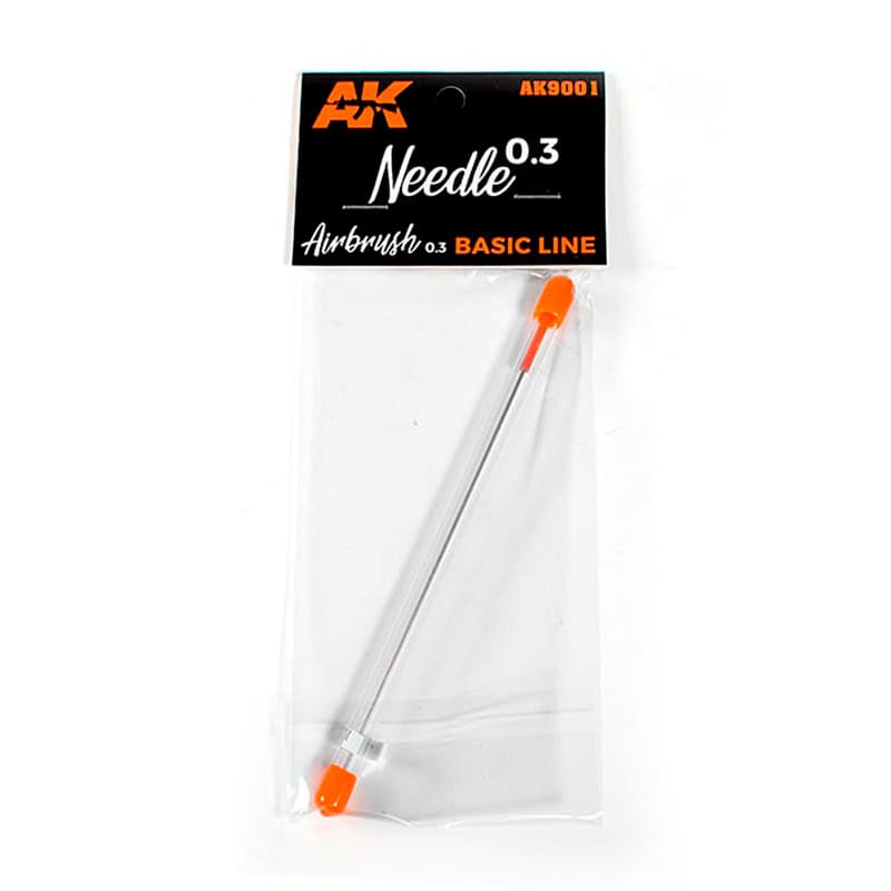 AK9001 0.3 NEEDLE FOR AK AIRBRUSH – AGUJA DE 0,3 PARA AEROGRAFO AK