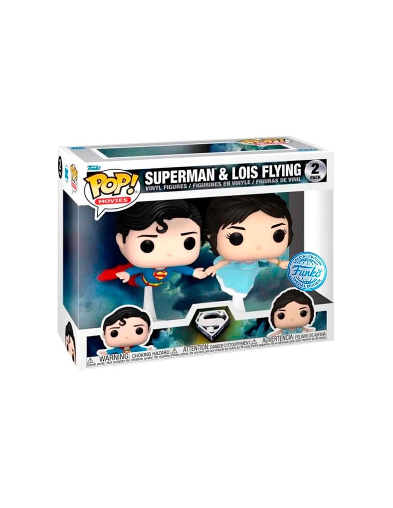 Blister 2 figuras POP DC Comics Superman & Lois Flying Exclusive