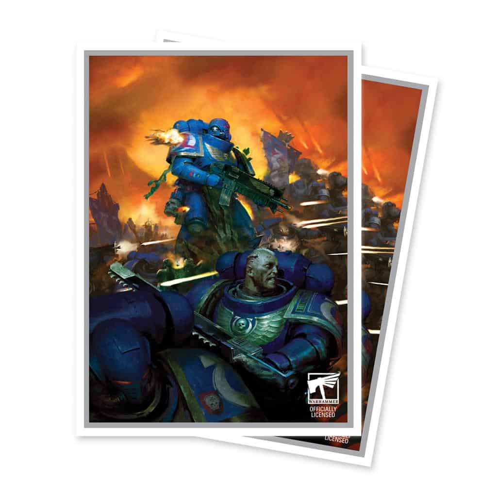 UP - Space Marines - Adeptus Astartes 105ct Apex Deck Protector sleeves for Warhammer 40,000