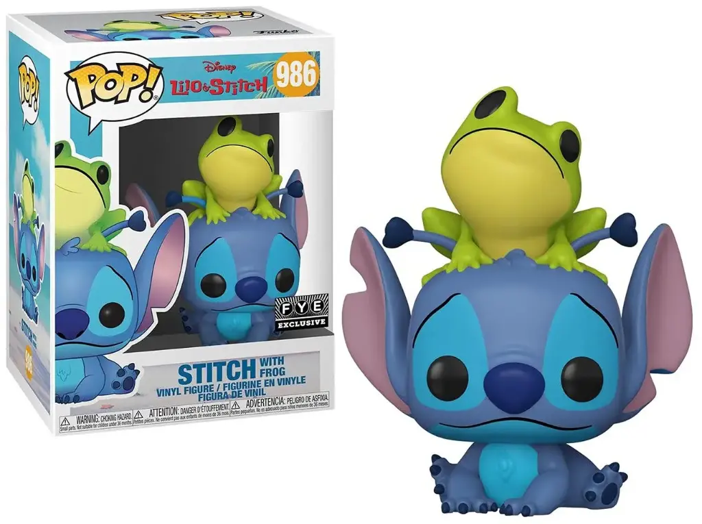 Funko Pop! Vinyl (Exc) Stitch con rana 986- Disney