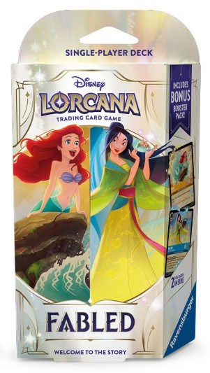 Disney Lorcana: Mazo de inicio (Sapphire/Amber) Fabled