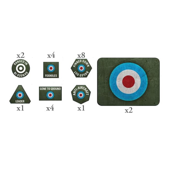 British LW Tokens (x20) & Objectives (x2)