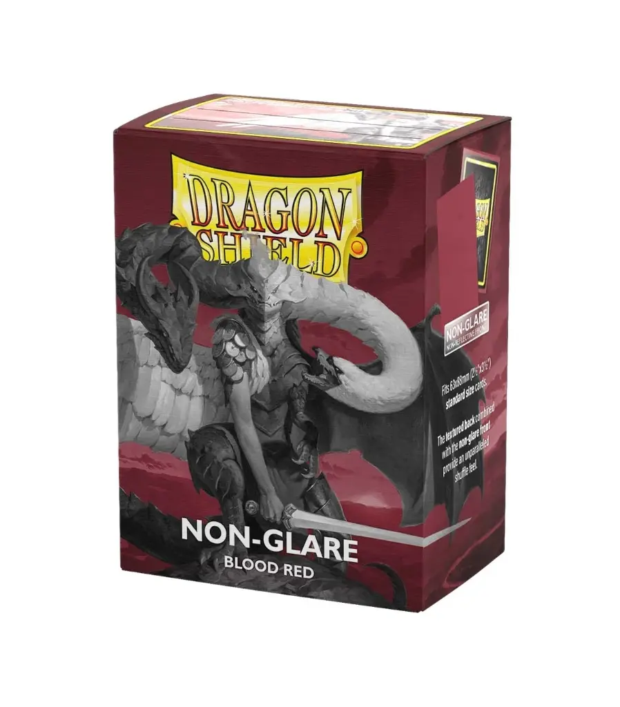 DRAGON SHIELD STANDARD MATTE Non-glare - Blood Red (100 SLEEVES)