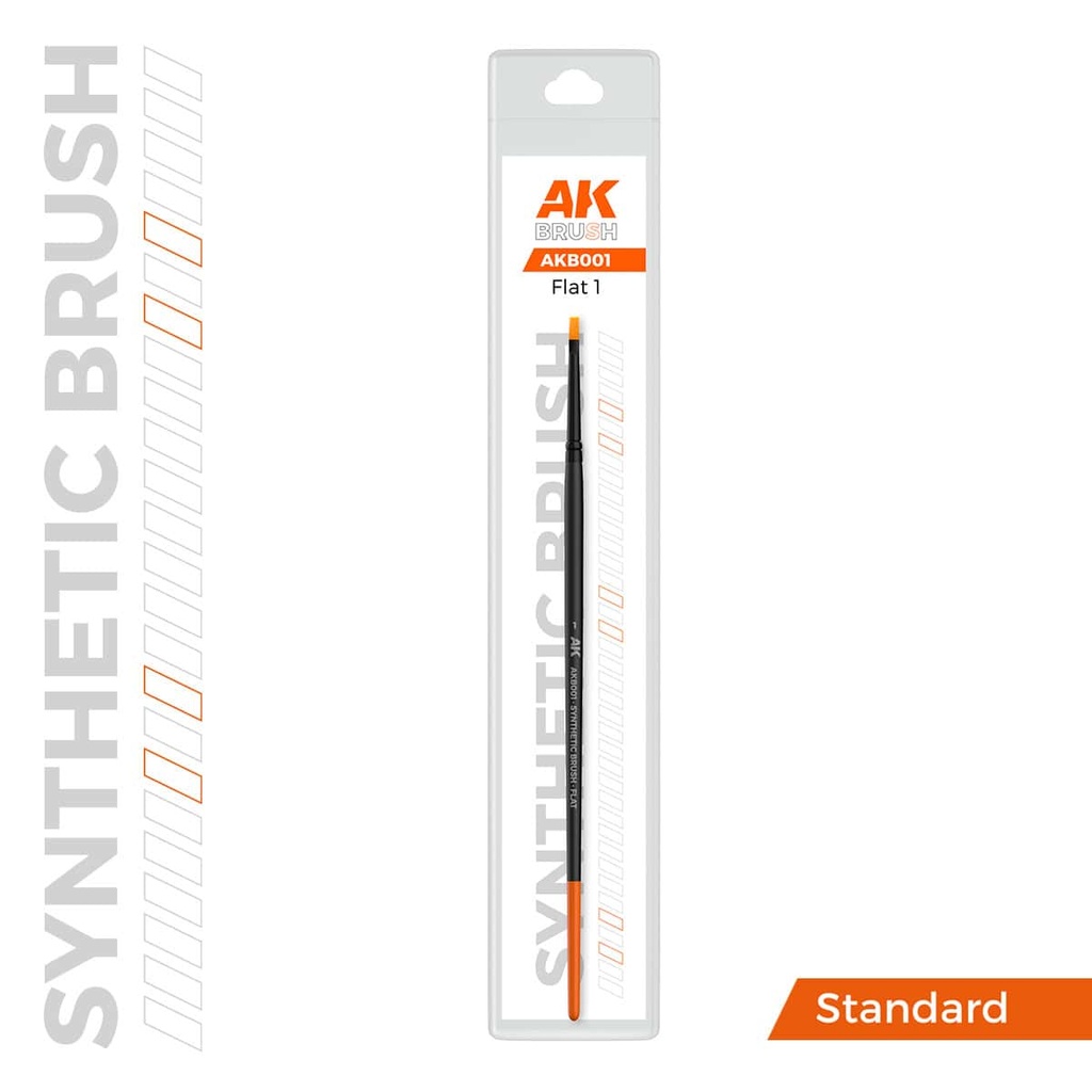 AKB001 AK SYNTHETIC BRUSH – FLAT 1