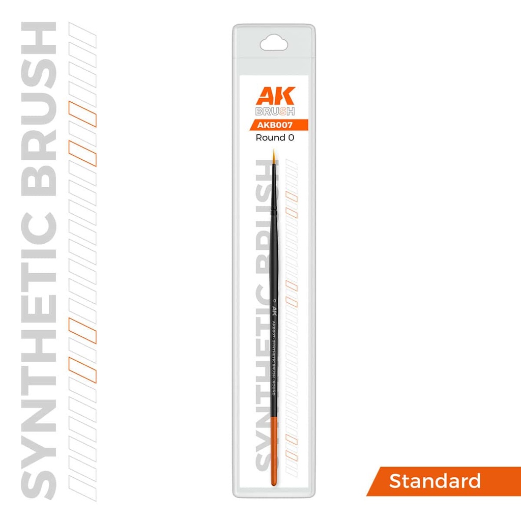AKB007 AK SYNTHETIC BRUSH – ROUND 0