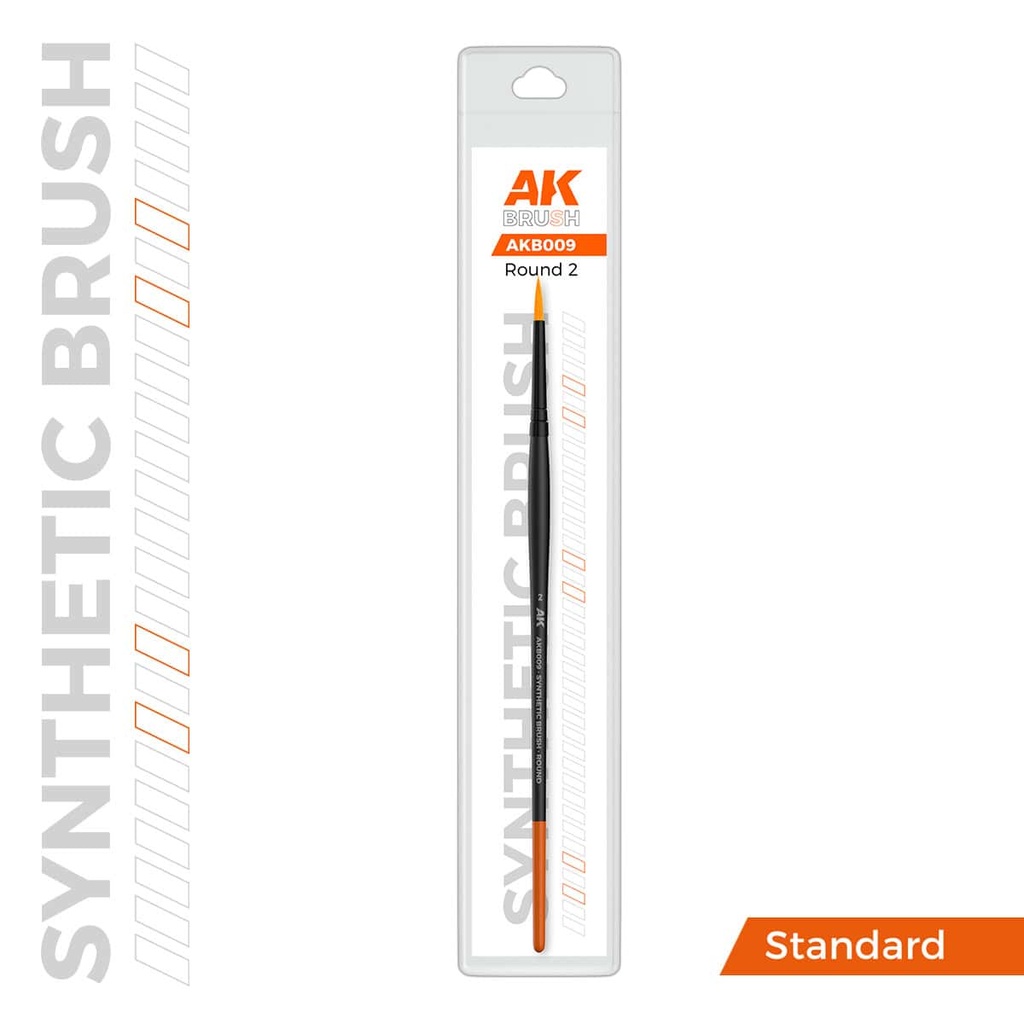 AKB009 AK SYNTHETIC BRUSH – ROUND 2