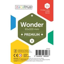 Fundas Zacatrus Wonder premium (65 mm X 100 mm) (55 uds)