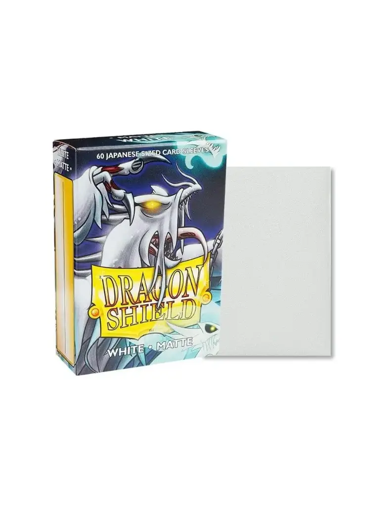 Dragon Shield Small Sleeves - Japanese Matte White (60 Sleeves)