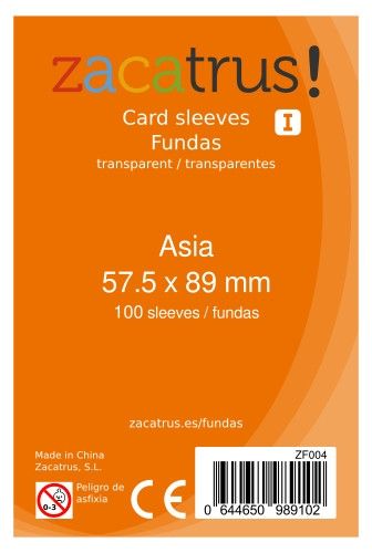 [zf004] Fundas Zacatrus Asia (57,5 mm x 89 mm) (55 uds)