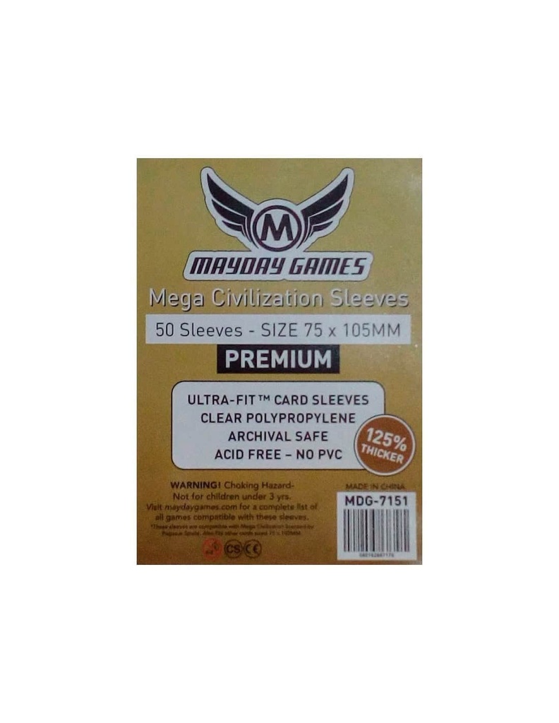 Fundas Mayday Mega Civilization Premium 75x105 mm (50)