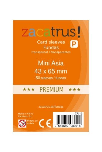 Fundas Zacatrus Mini Asia Premium (43 mm X 65 mm) (50 uds)