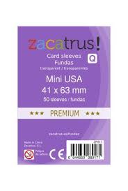 Fundas Zacatrus Mini USA Premium (41 mm X 63 mm) (50 uds)