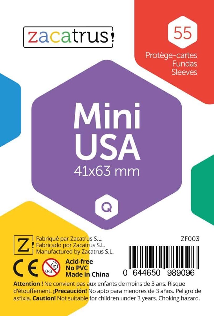 Fundas Zacatrus Mini USA (41 mm x 63 mm)