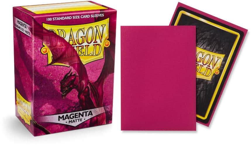 Dragon Shield Standard Sleeves - Matte Magenta (100 Sleeves)