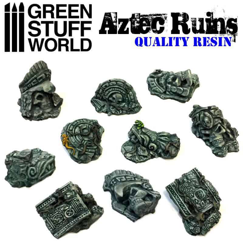 Set Resina RUINAS AZTECAS - AZTEC RUINS Resin Set