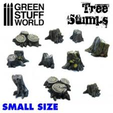 Set Resina Tocones Pequenos / Small Tree Stumps Resin Set