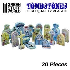 Set impreso en 3D - Lapidas Cementerio