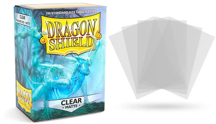 [5706569110017] Dragon Shield Standard Sleeves - Matte Clear