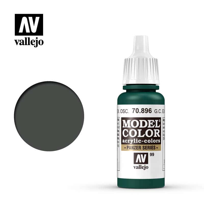 Vallejo Model Color Camuflaje Aleman Extra Verde Oscuro 70896