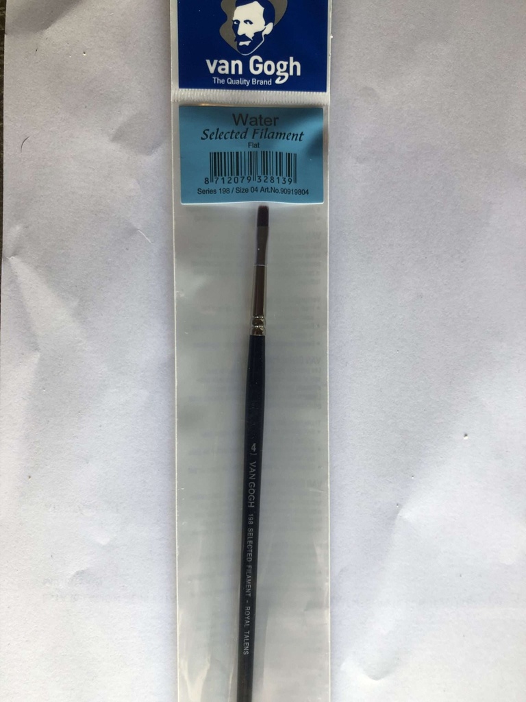 Pincel Van Gogh Flat Serie 198/ Size 4 (Plano)