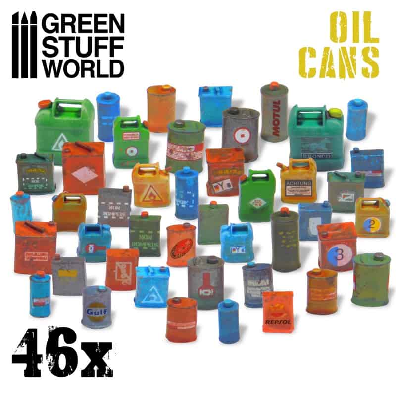 Latas de Aceite en Resina x46
