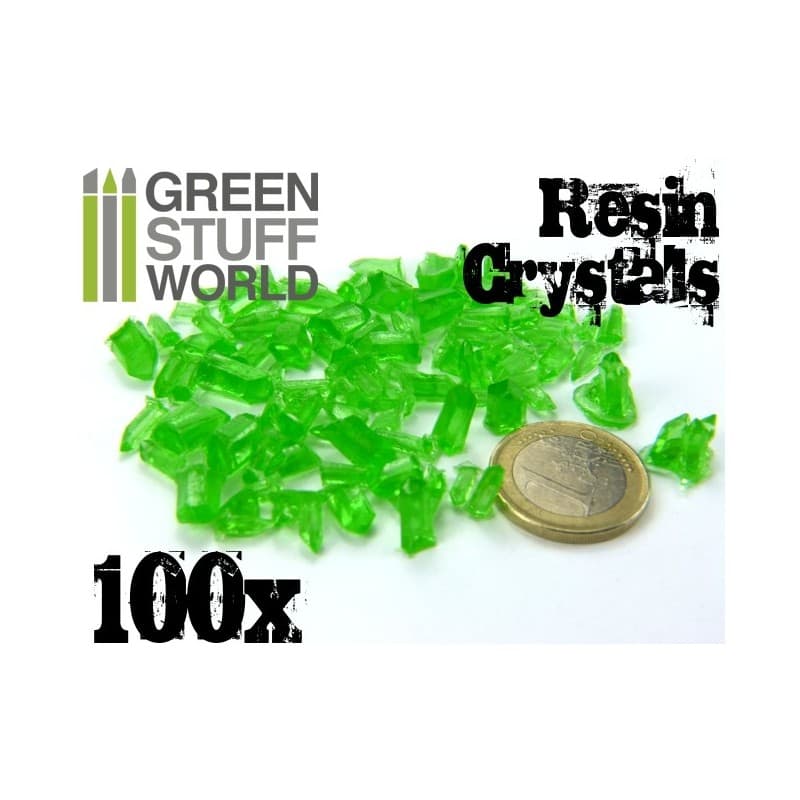 Cristales de Resina VERDE