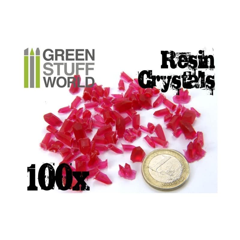 Cristales de Resina ROJO