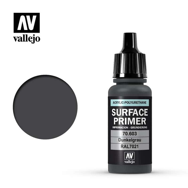 Vallejo Surface Primer 7021 German Panzer Grey 70603 17ml