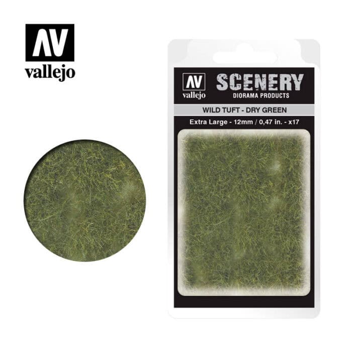 Wild Tuft - Dry Green: 12 mm.