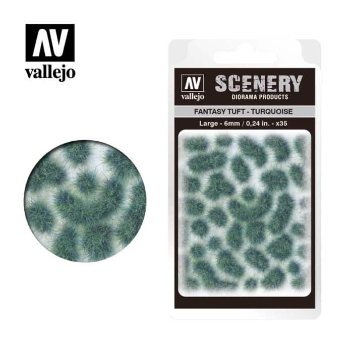 Fantasy Tuft - Turquoise: 6 mm.